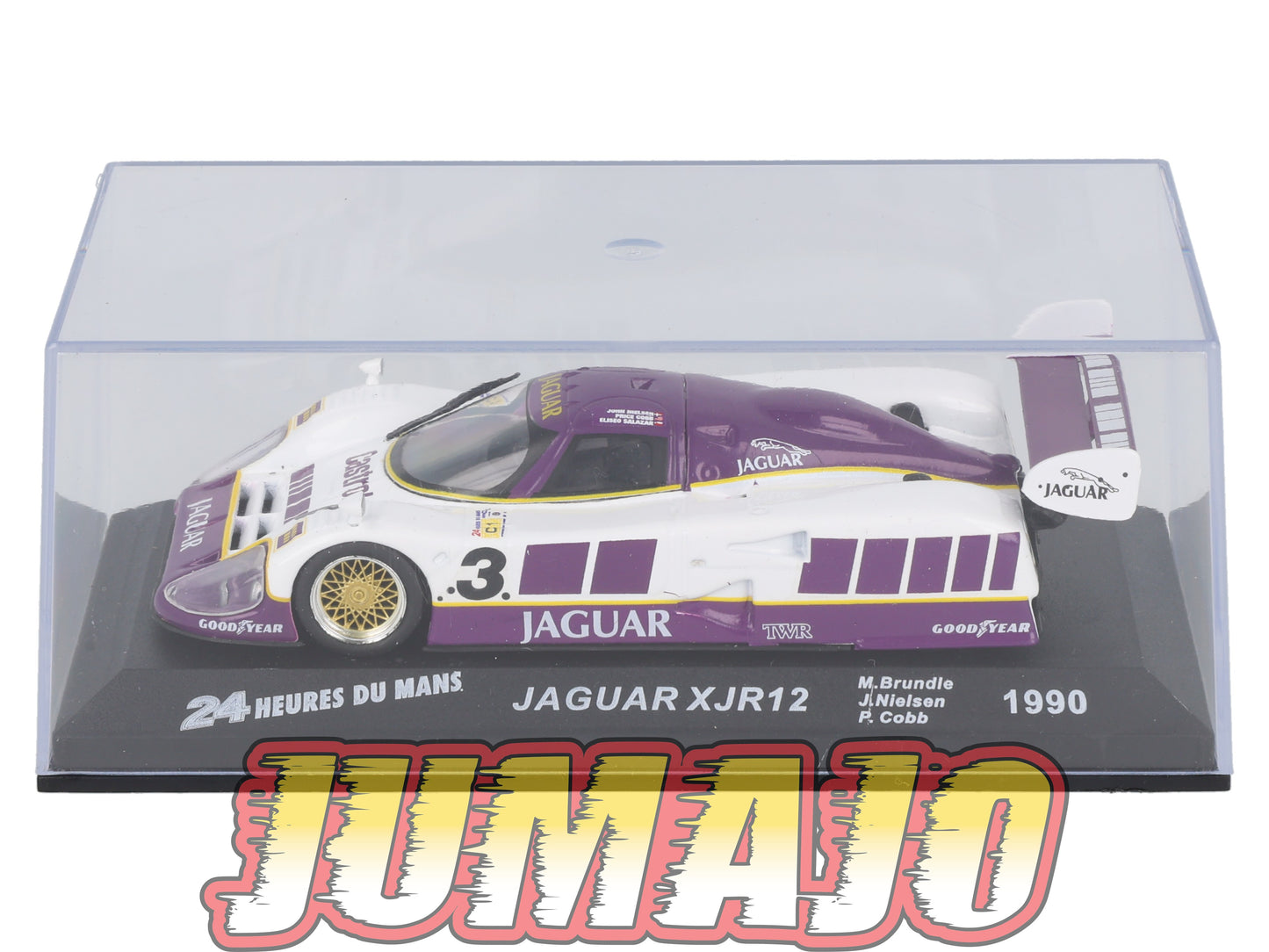 LM28 Voiture 1/43 IXO 24 Heures Le Mans : JAGUAR XJR12 #3 Winner 1990 M.Brundle