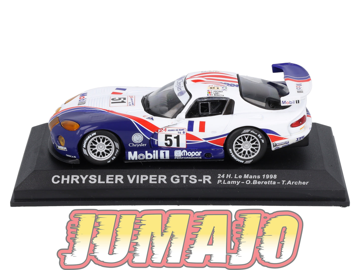 LM56 Voiture 1/43 IXO 24 Heures Le Mans : CHRYSLER viper GTS-R #51 1998 P.Lamy