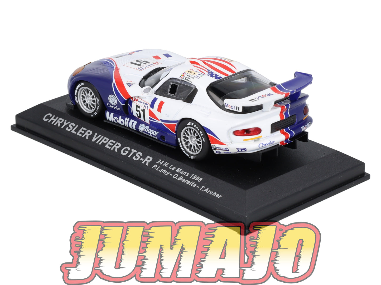 LM56 Voiture 1/43 IXO 24 Heures Le Mans : CHRYSLER viper GTS-R #51 1998 P.Lamy