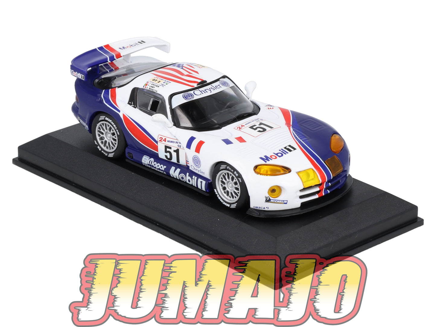 LM56 Voiture 1/43 IXO 24 Heures Le Mans : CHRYSLER viper GTS-R #51 1998 P.Lamy