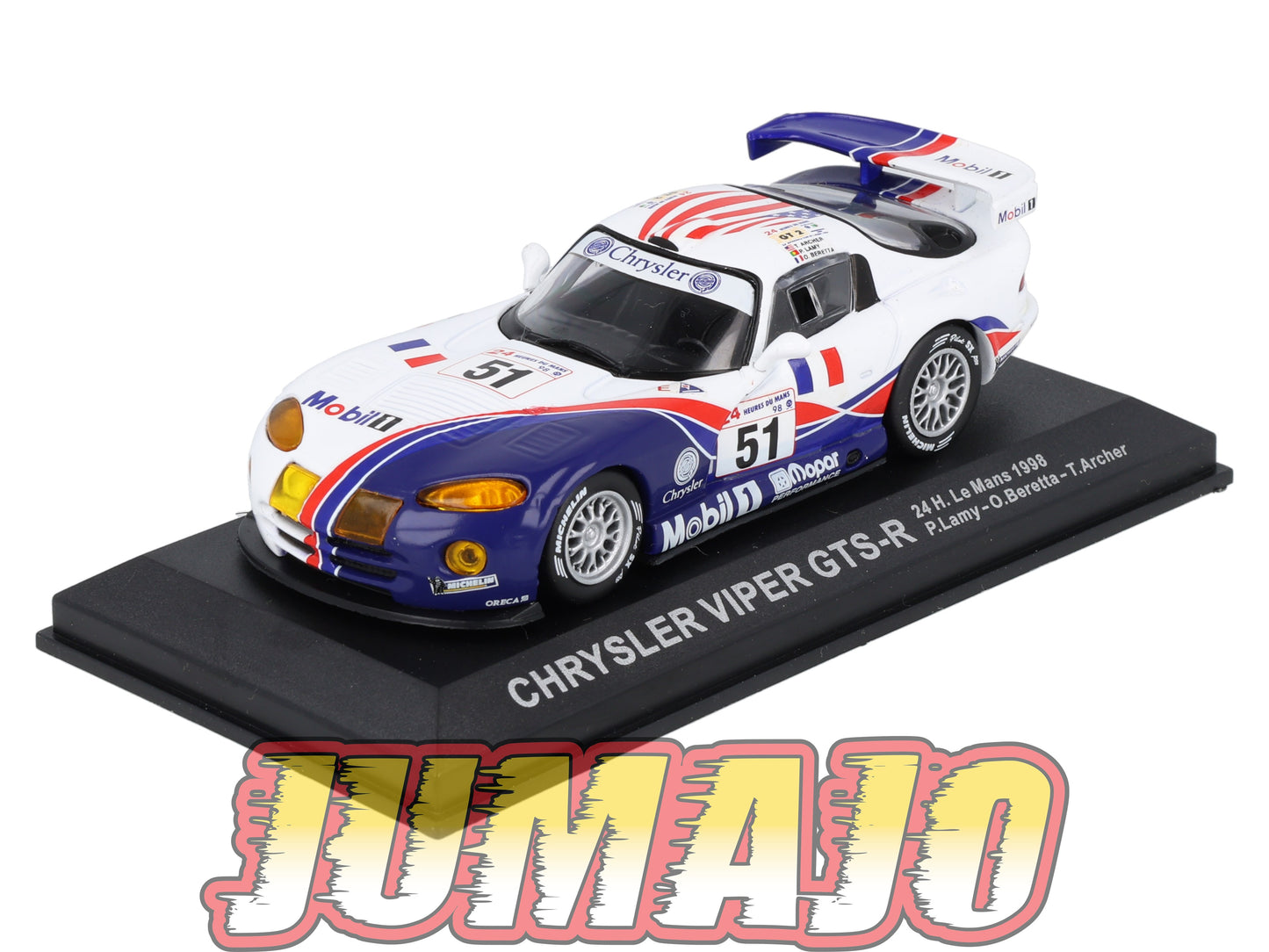 LM56 Voiture 1/43 IXO 24 Heures Le Mans : CHRYSLER viper GTS-R #51 1998 P.Lamy