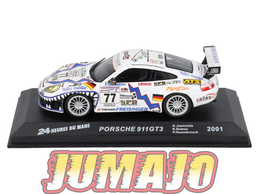 LM63 Voiture 1/43 IXO 24 Heures Le Mans PORSCHE 911 GT3 #77 2001 G Jeannette