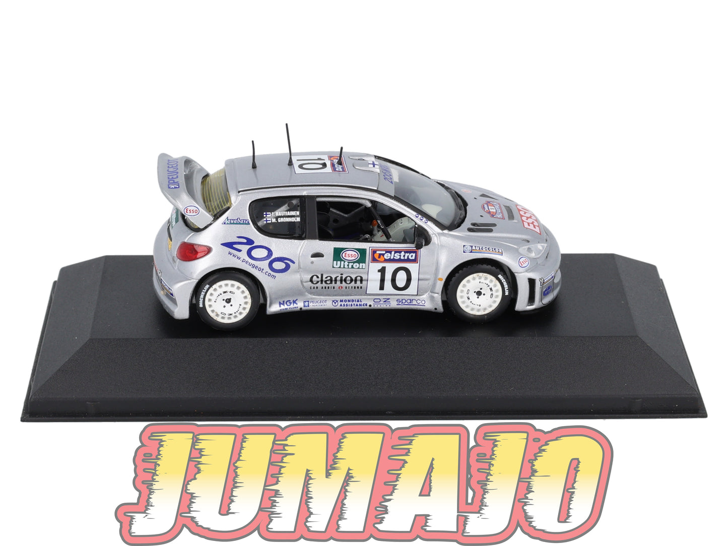 LUX100 Voiture 1/43 SKID Rally Winners : PEUGEOT 206 WRC 2000 #10 M.Gronholm