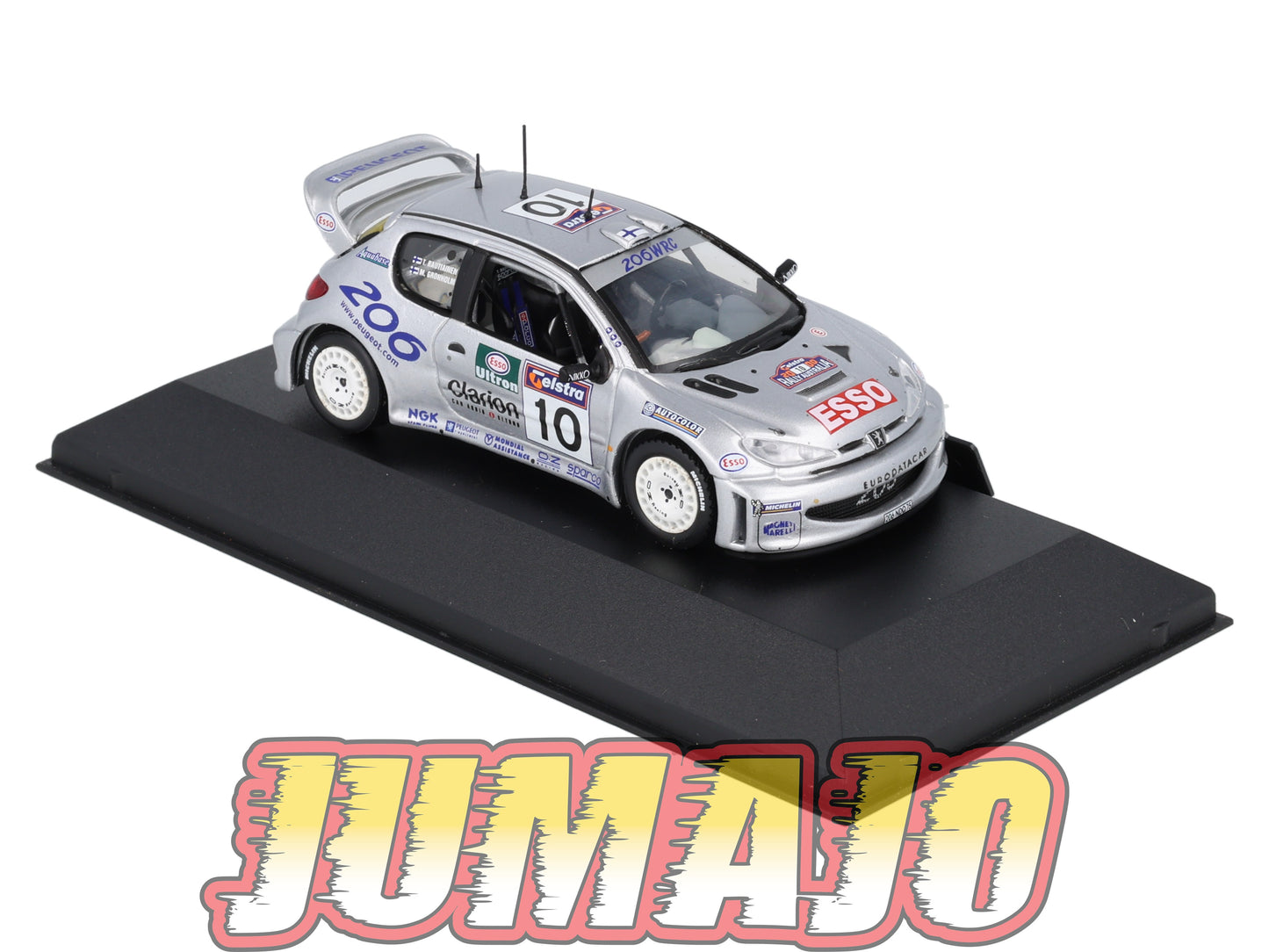 LUX100 Voiture 1/43 SKID Rally Winners : PEUGEOT 206 WRC 2000 #10 M.Gronholm