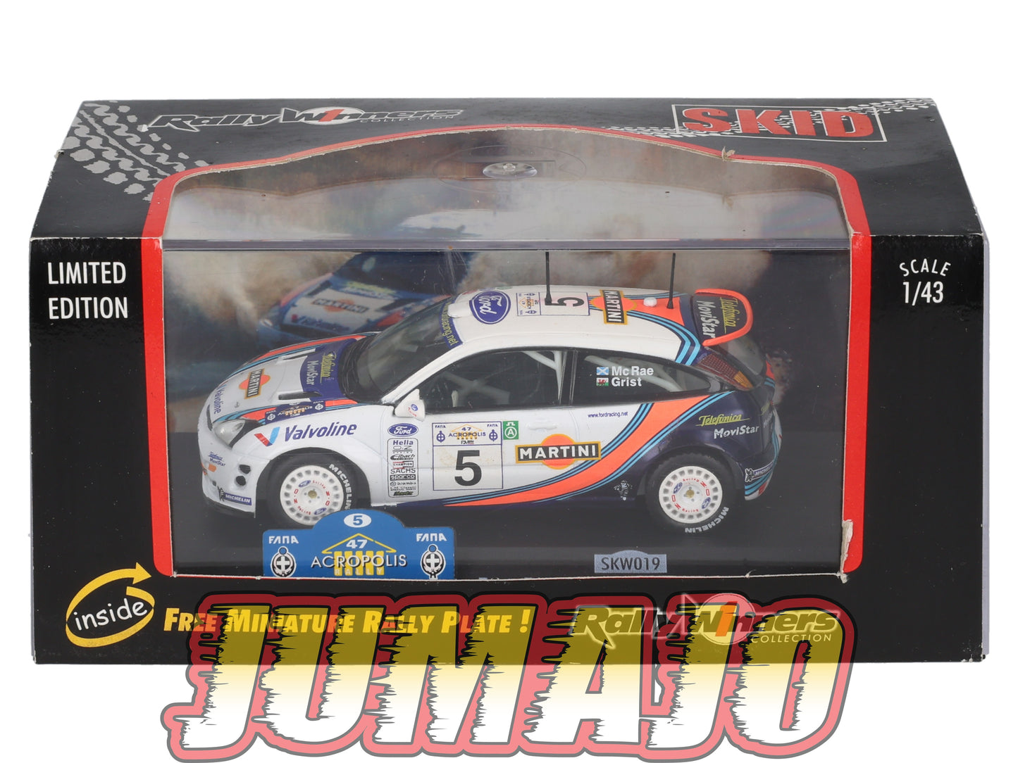 LUX101 Voiture 1/43 SKID Rally Winners : FORD Focus WRC 2000 #5 C.McRae