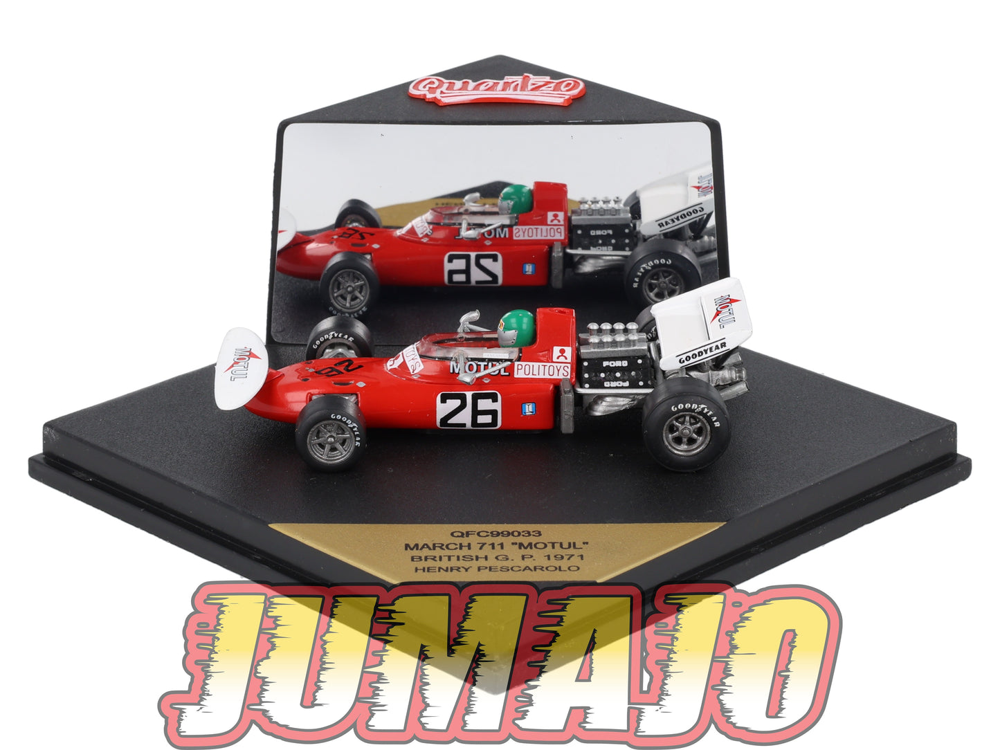 LUX105 Voiture 1/43 QUARTZO : MARCH 711 Motul 1971 #26 British G.P H.Pescarolo