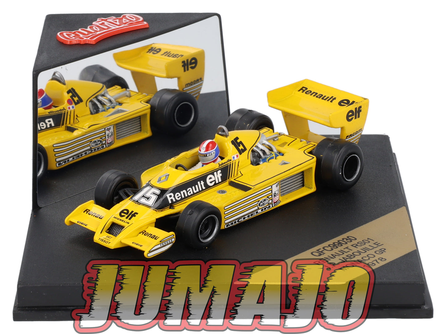 LUX107 Voiture 1/43 QUARTZO : RENAULT RS01 1978 #15 Monaco Gp J.P Jabouille