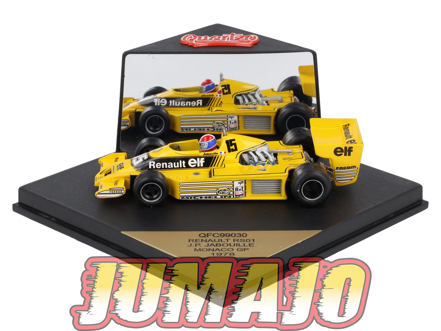 LUX107 Voiture 1/43 QUARTZO : RENAULT RS01 1978 #15 Monaco Gp J.P Jabouille