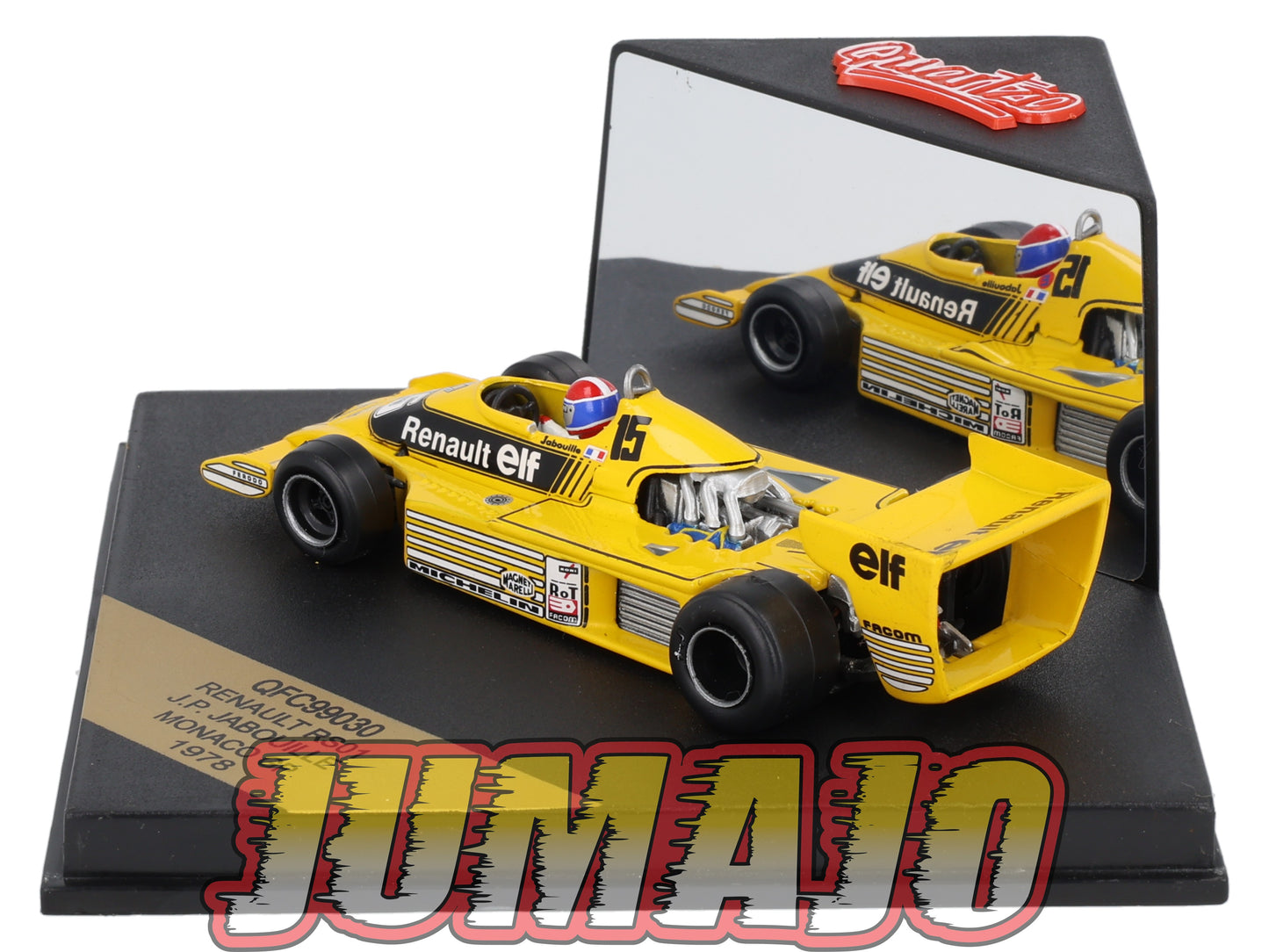LUX107 Voiture 1/43 QUARTZO : RENAULT RS01 1978 #15 Monaco Gp J.P Jabouille