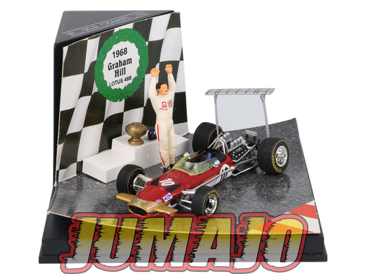 LUX109 Voiture 1/43 WORLD CHAMPIONS : LOTUS 49B 1968 #10 G.Hill (Boîte Abimée)