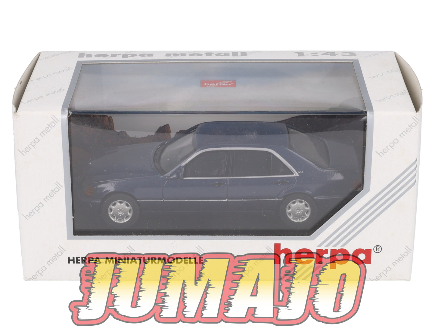 MER8 voiture 1/43 HERPA MERCEDES-Benz 600 SEL Bleu