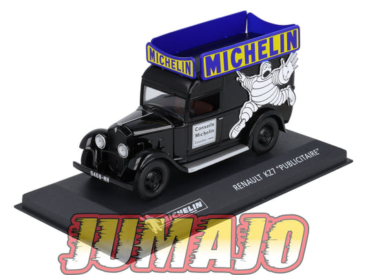 MICH42 voiture 1/43 IXO altaya MICHELIN : RENAULT KZ7 Publicitaire