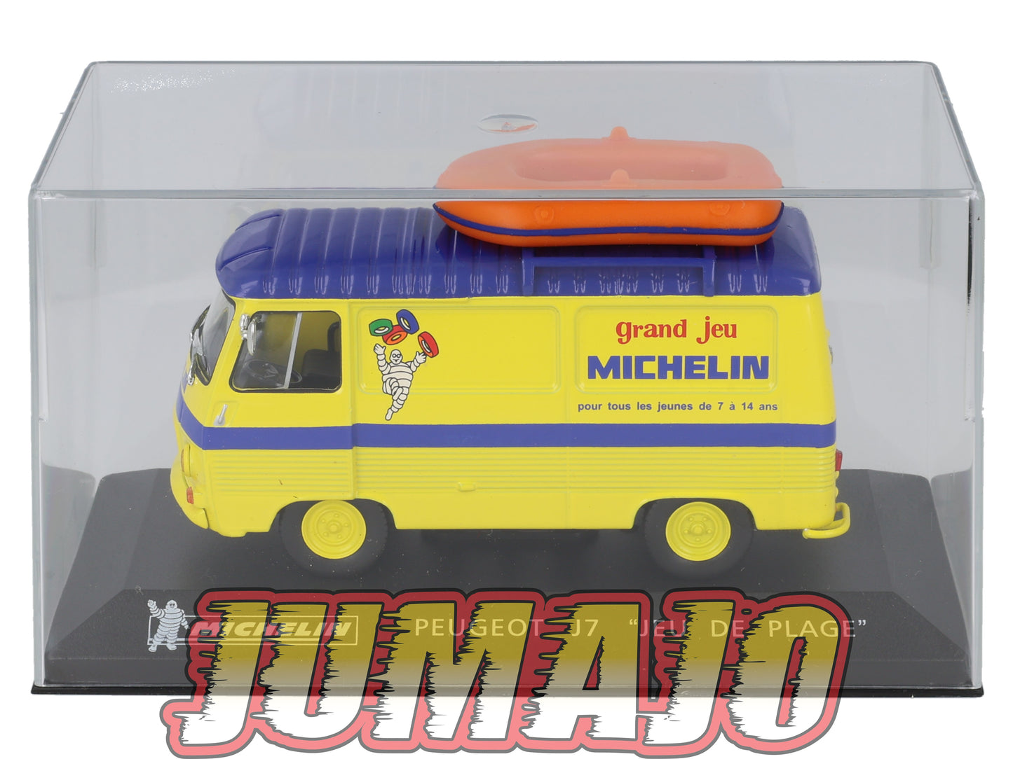 MICH4 voiture 1/43 IXO altaya MICHELIN : PEUGEOT J7 jeu de plage