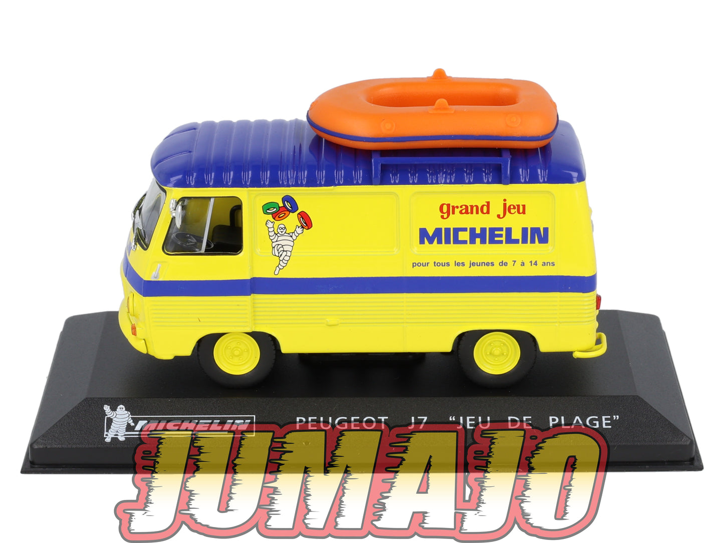 MICH4 voiture 1/43 IXO altaya MICHELIN : PEUGEOT J7 jeu de plage
