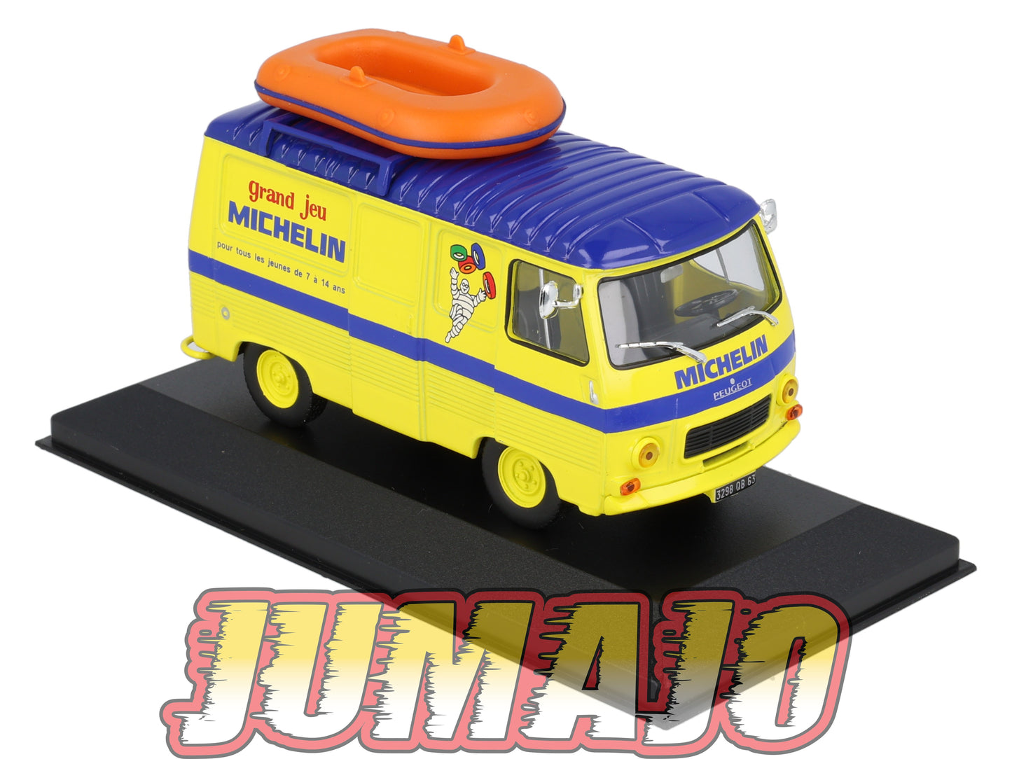 MICH4 voiture 1/43 IXO altaya MICHELIN : PEUGEOT J7 jeu de plage