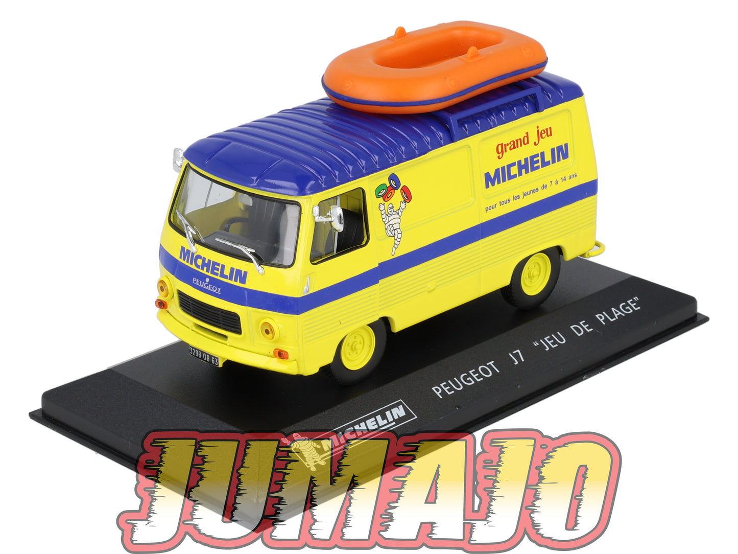 MICH4 voiture 1/43 IXO altaya MICHELIN : PEUGEOT J7 jeu de plage
