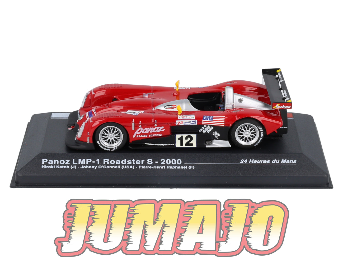 MS38 1/43 IXO Altaya 24H Le mans PANOZ LMP-1 Roadster S 2000 H.Katoh #12