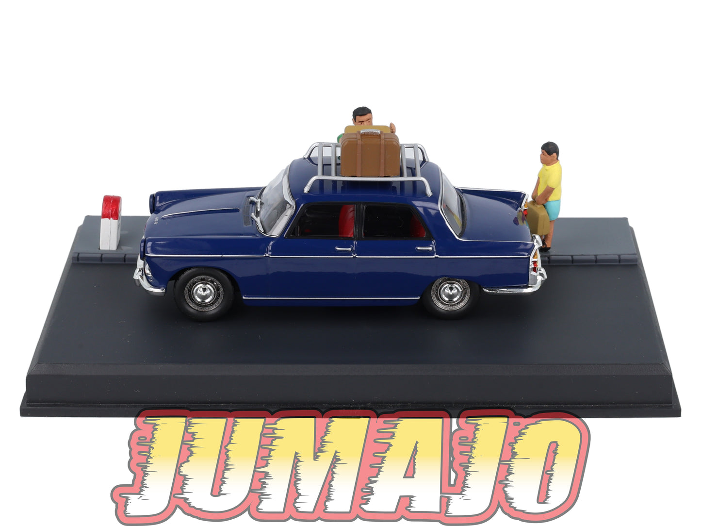 NB13 Voiture IXO 1/43 Diorama Route bleue PEUGEOT 404 Le grand départ