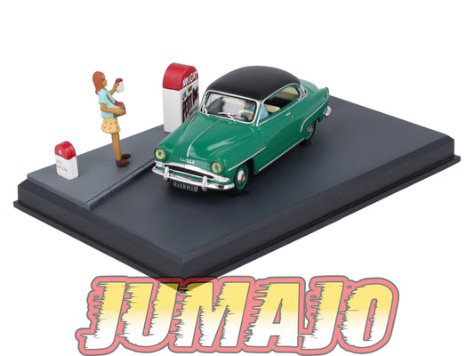 NB14 Voiture IXO 1/43 Diorama Route bleue SIMCA ARONDE Le nougat