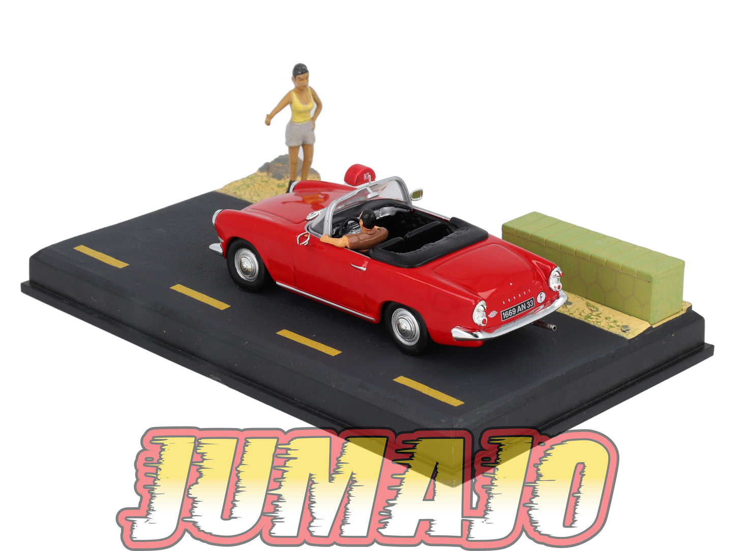 NB1 voiture IXO 1/43 diorama route bleue SIMCA Océane Autostop N7 Grand Corniche