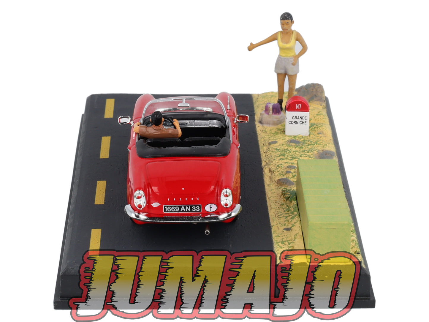 NB1 voiture IXO 1/43 diorama route bleue SIMCA Océane Autostop N7 Grand Corniche