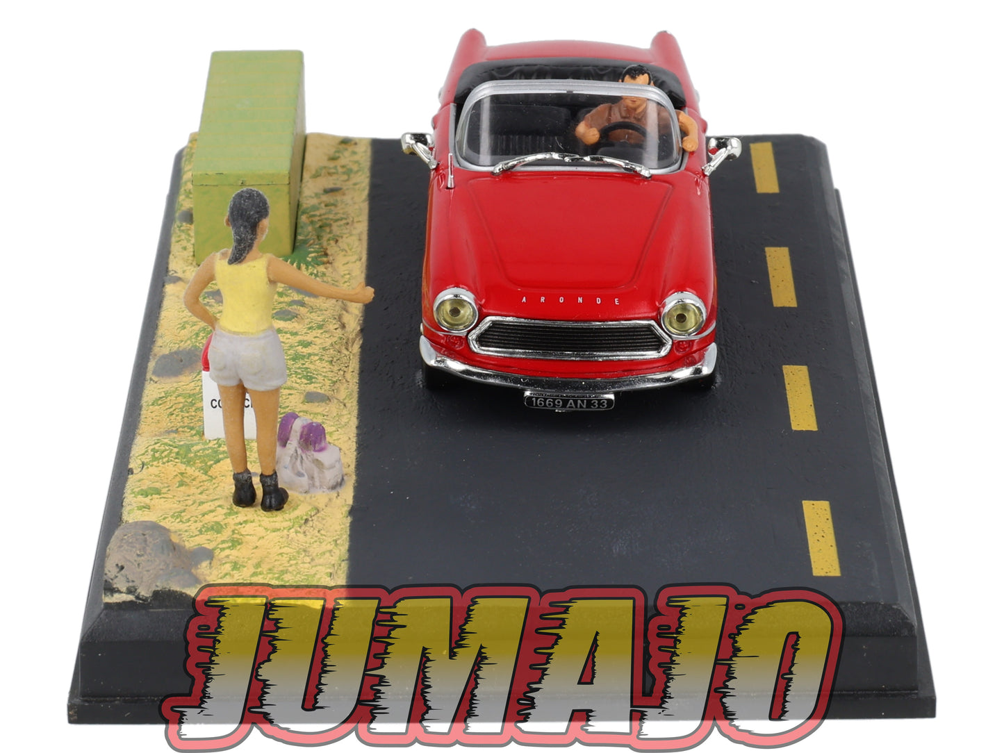 NB1 voiture IXO 1/43 diorama route bleue SIMCA Océane Autostop N7 Grand Corniche
