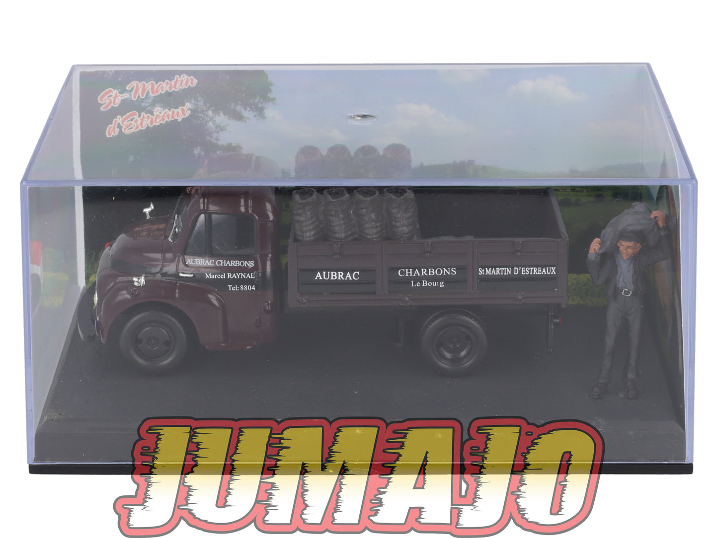 NB21 Voiture IXO 1/43 Diorama Route bleue CITROEN U 23 livreur de charbon