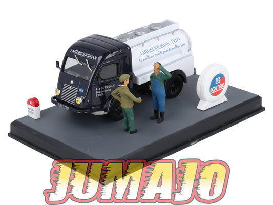 NB24 Voiture IXO 1/43 Diorama Route bleue RENAULT Galion Le Relais Routier