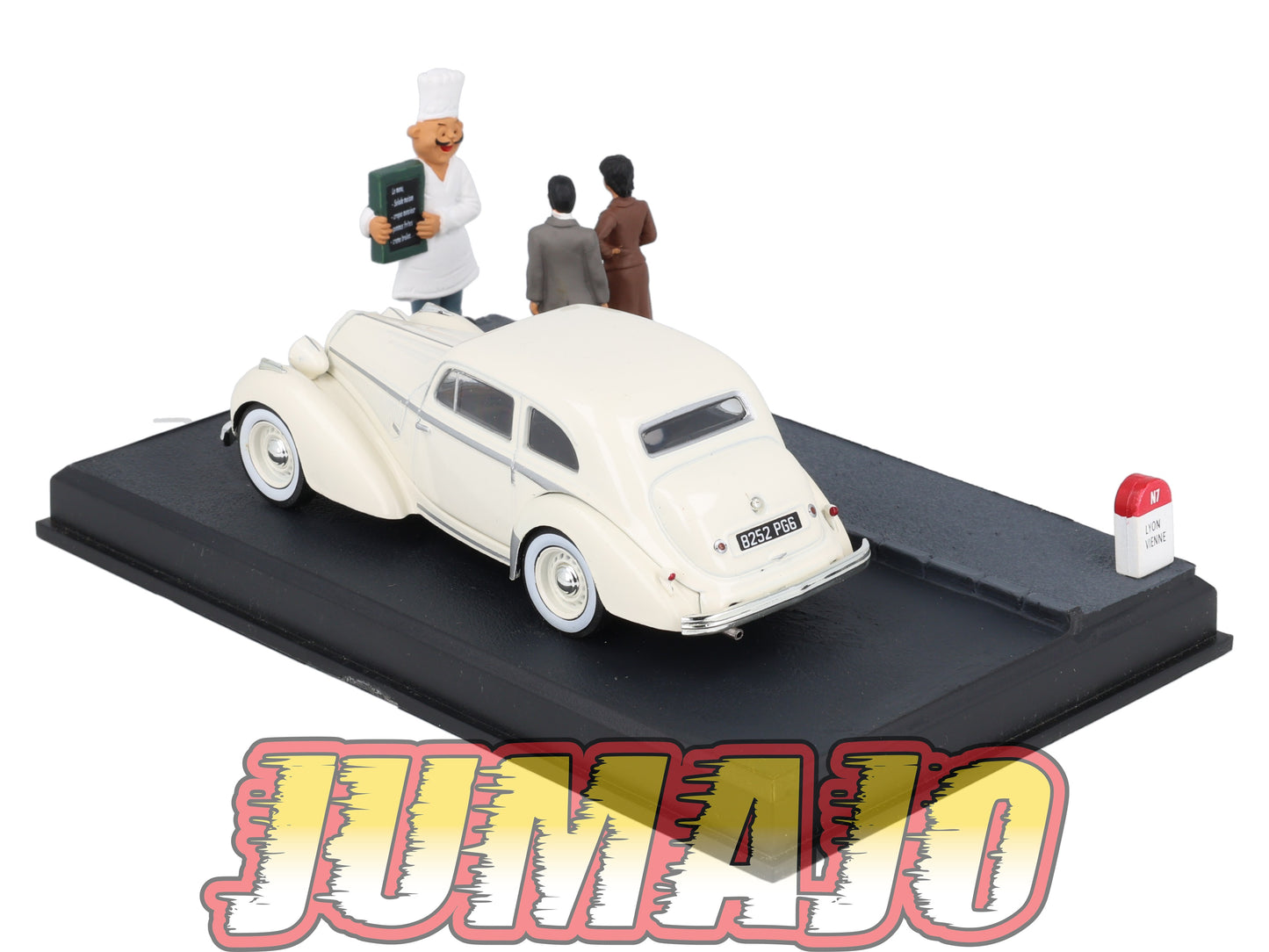 NB27 Voiture IXO 1/43 Diorama Route bleue HOTCHKISS 686 GS Le restaurant