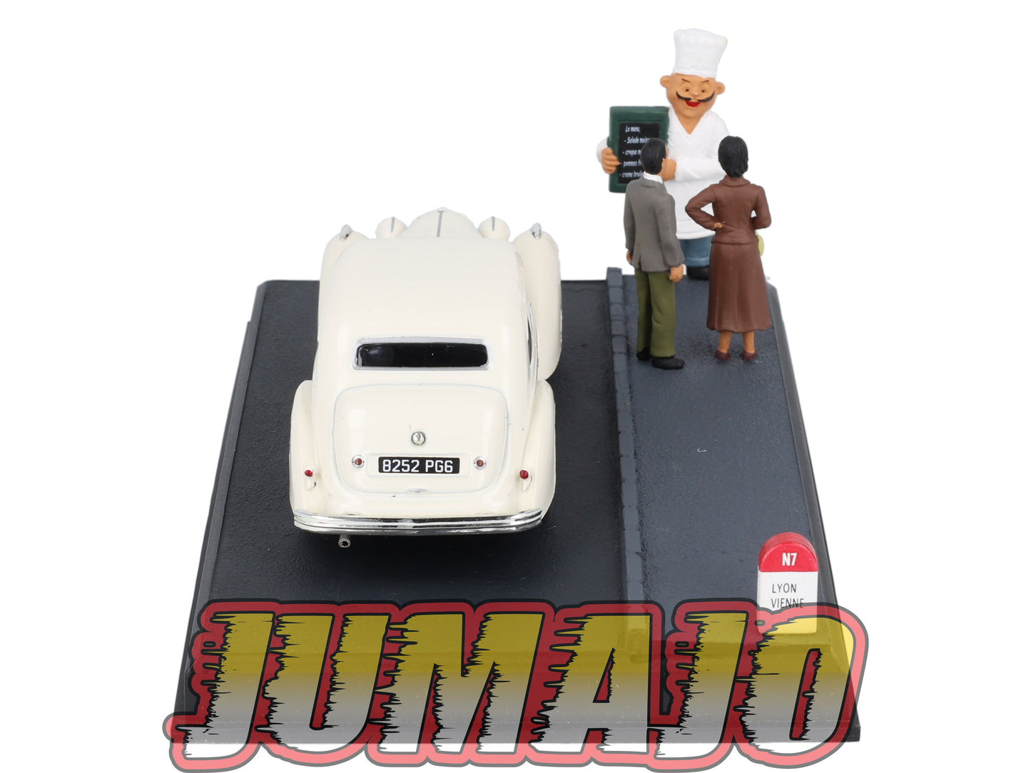 NB27 Voiture IXO 1/43 Diorama Route bleue HOTCHKISS 686 GS Le restaurant