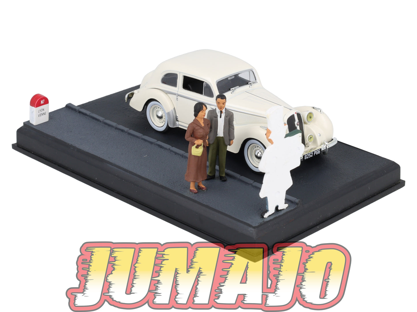 NB27 Voiture IXO 1/43 Diorama Route bleue HOTCHKISS 686 GS Le restaurant