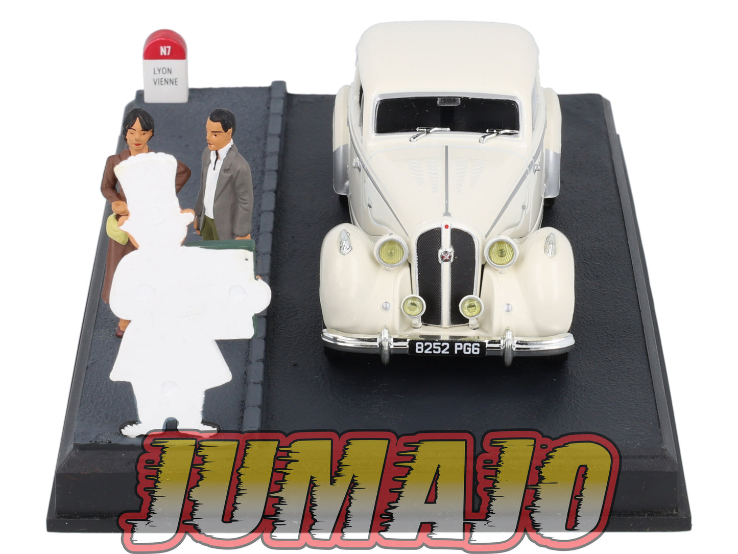 NB27 Voiture IXO 1/43 Diorama Route bleue HOTCHKISS 686 GS Le restaurant