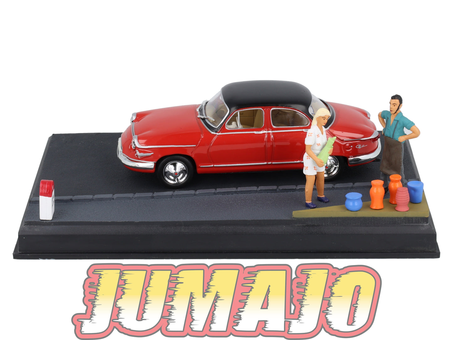 NB28 Voiture IXO 1/43 Diorama Route bleue PANHARD PL 17 Les poteries