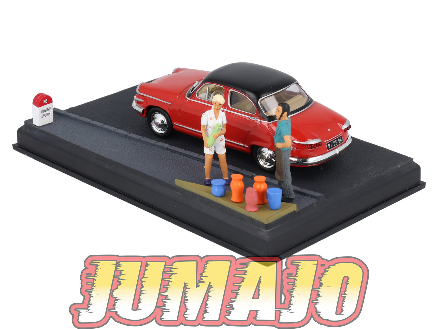 NB28 Voiture IXO 1/43 Diorama Route bleue PANHARD PL 17 Les poteries