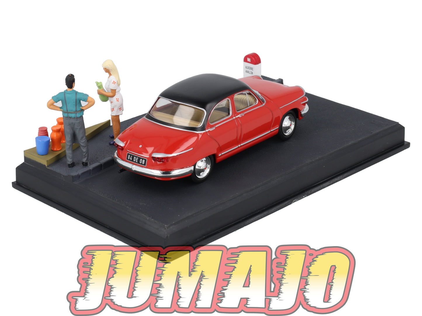 NB28 Voiture IXO 1/43 Diorama Route bleue PANHARD PL 17 Les poteries