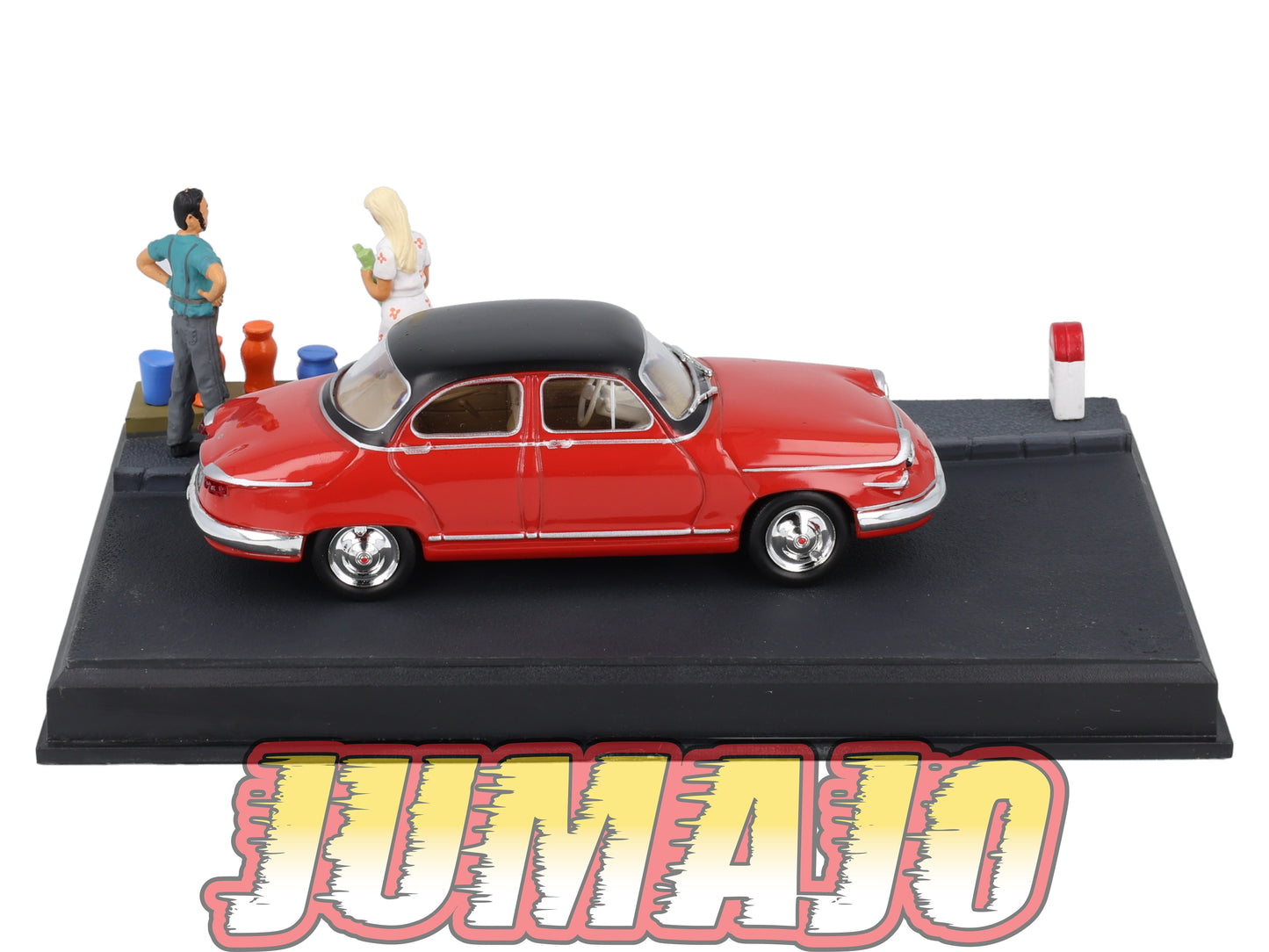 NB28 Voiture IXO 1/43 Diorama Route bleue PANHARD PL 17 Les poteries