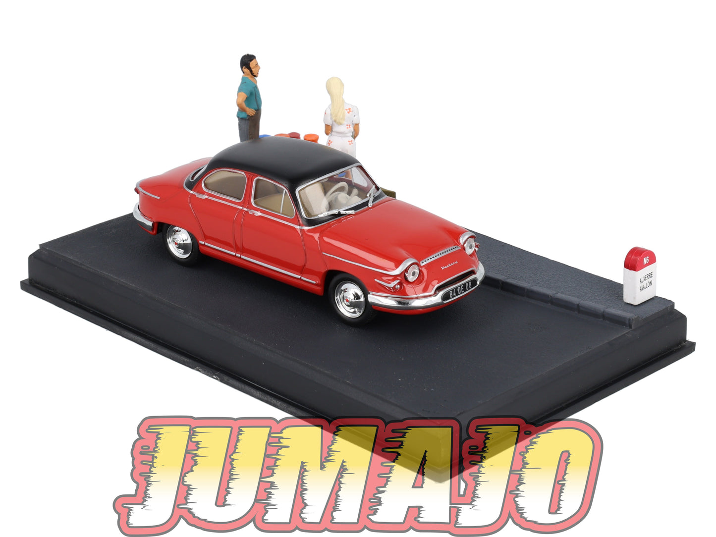 NB28 Voiture IXO 1/43 Diorama Route bleue PANHARD PL 17 Les poteries