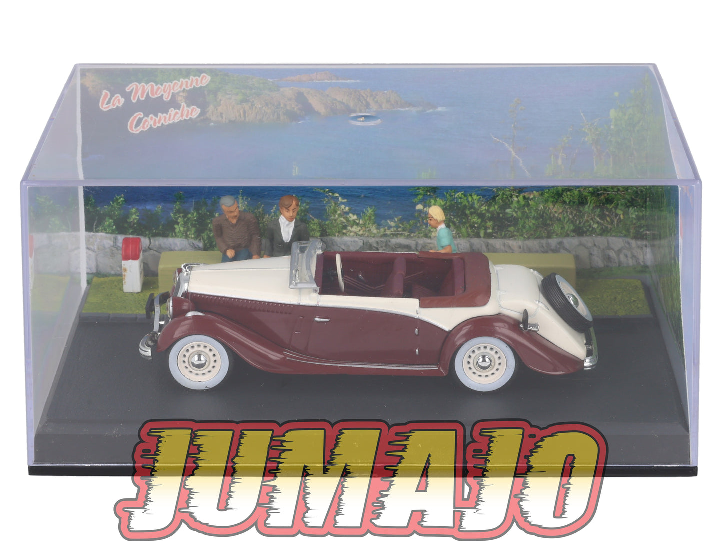 NB30 Voiture IXO 1/43 Diorama Route bleue SALMSON S4E La mer