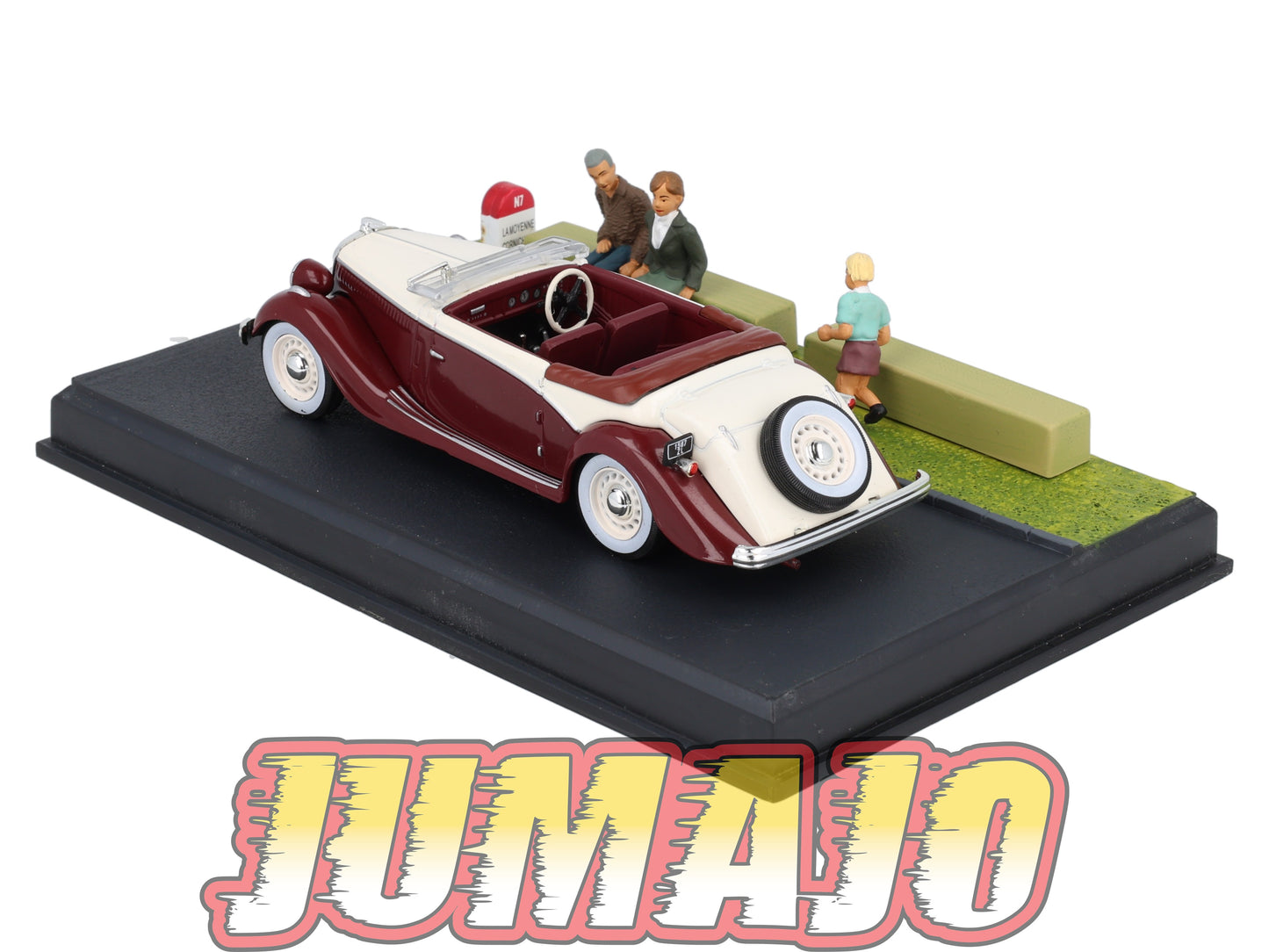 NB30 Voiture IXO 1/43 Diorama Route bleue SALMSON S4E La mer