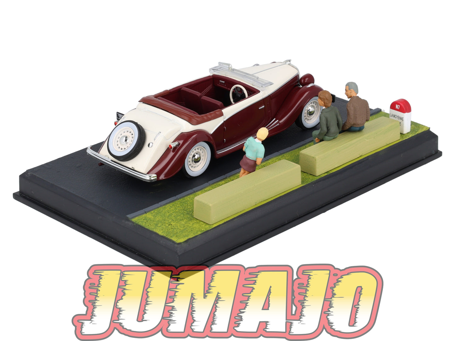 NB30 Voiture IXO 1/43 Diorama Route bleue SALMSON S4E La mer