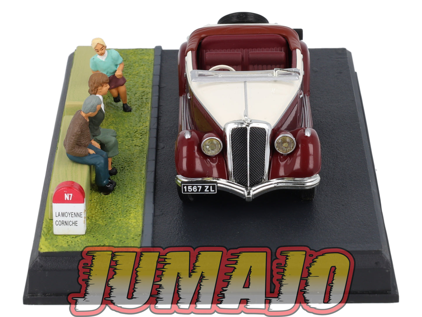 NB30 Voiture IXO 1/43 Diorama Route bleue SALMSON S4E La mer