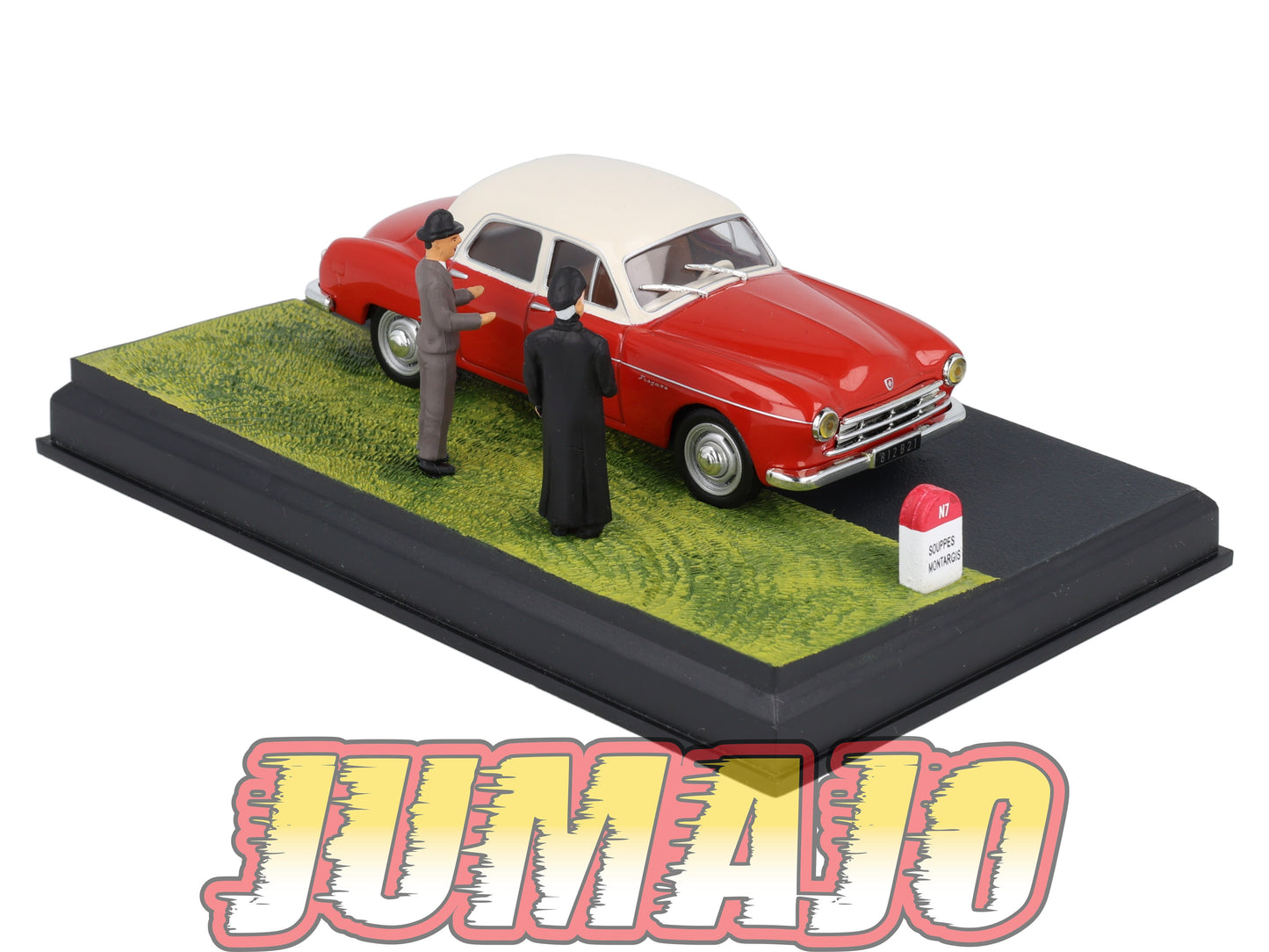 NB32 Voiture IXO 1/43 Diorama Route bleue RENAULT Fregate L'arrêt à Notre-Dame