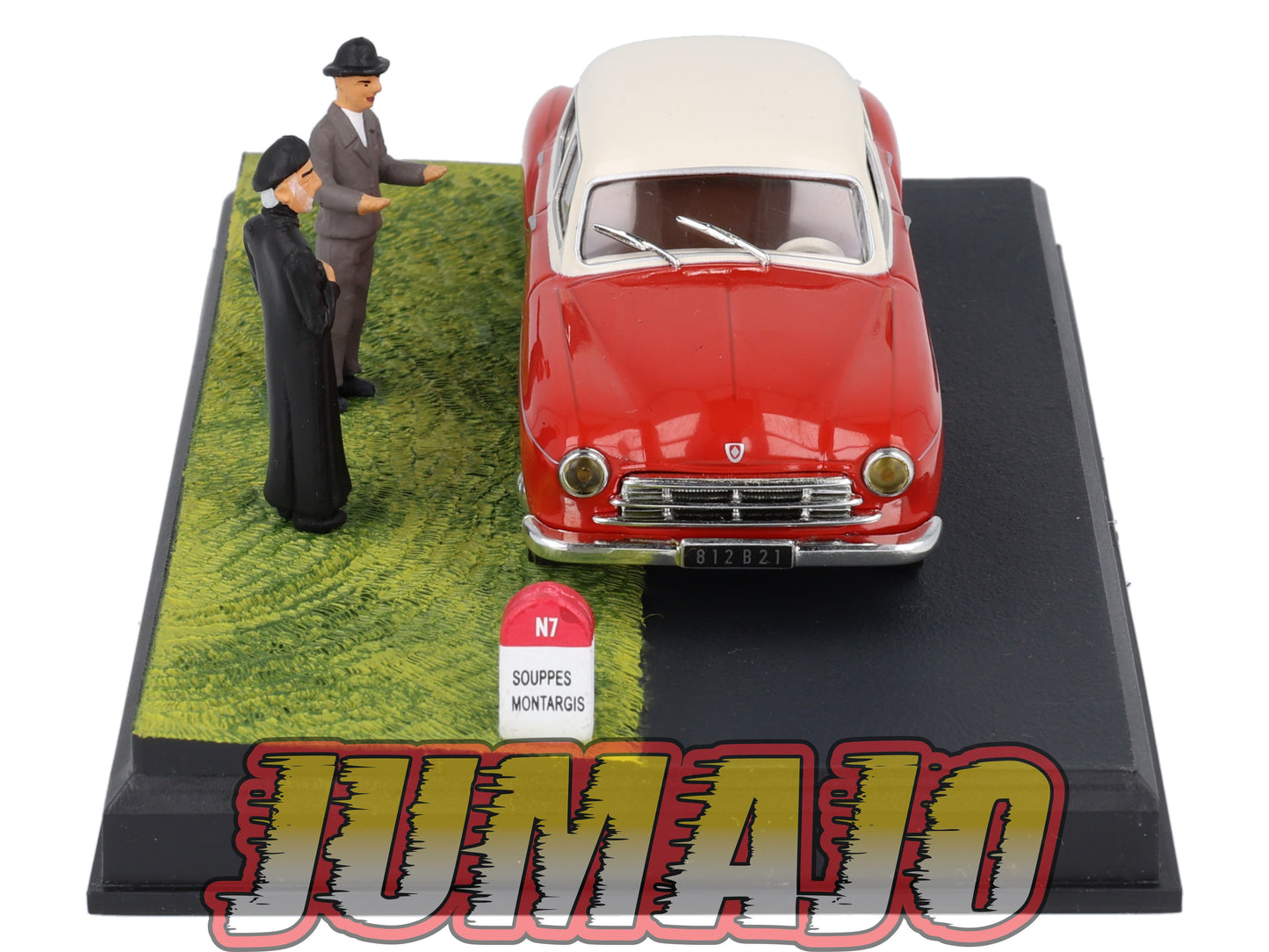 NB32 Voiture IXO 1/43 Diorama Route bleue RENAULT Fregate L'arrêt à Notre-Dame