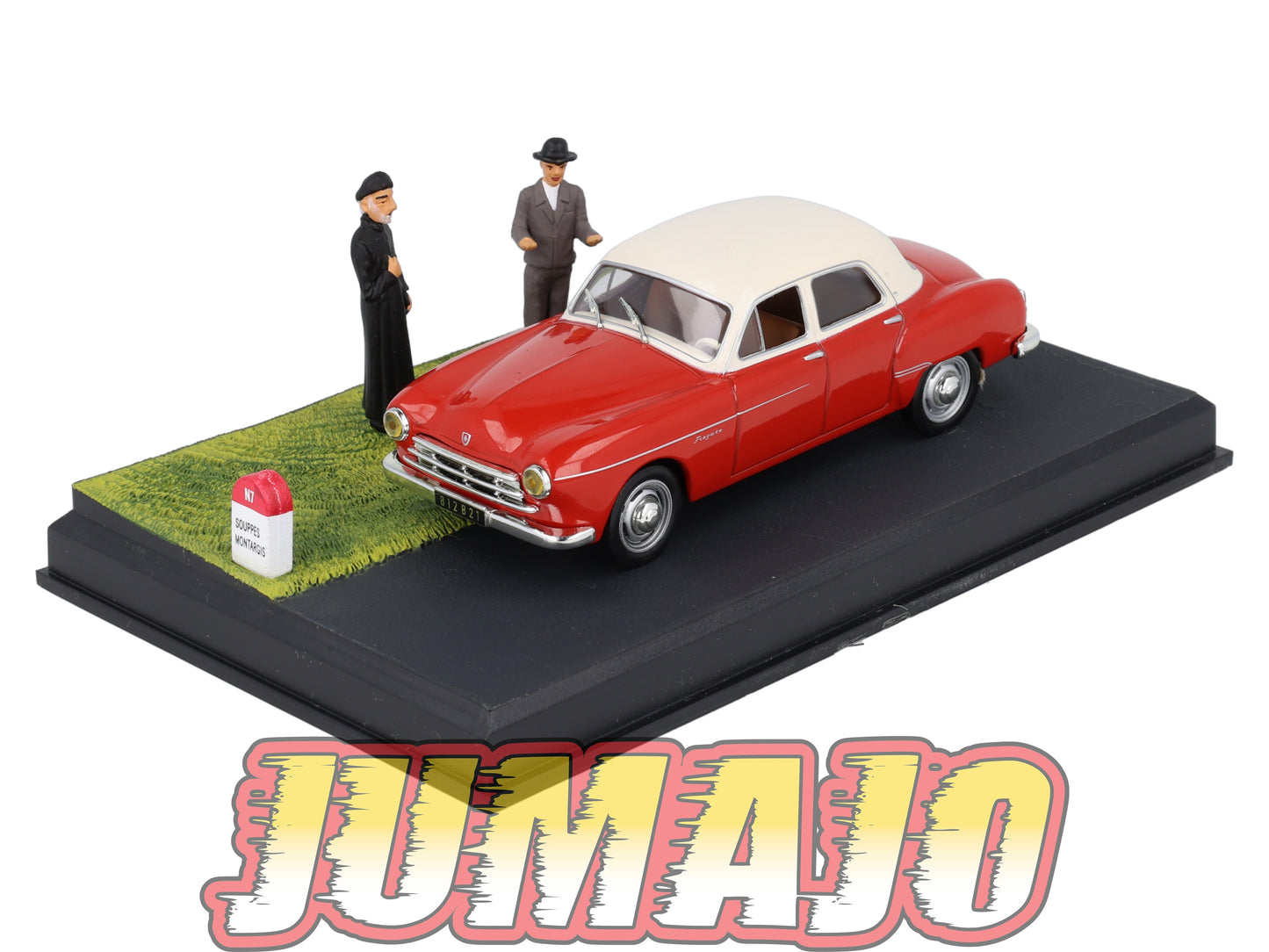 NB32 Voiture IXO 1/43 Diorama Route bleue RENAULT Fregate L'arrêt à Notre-Dame