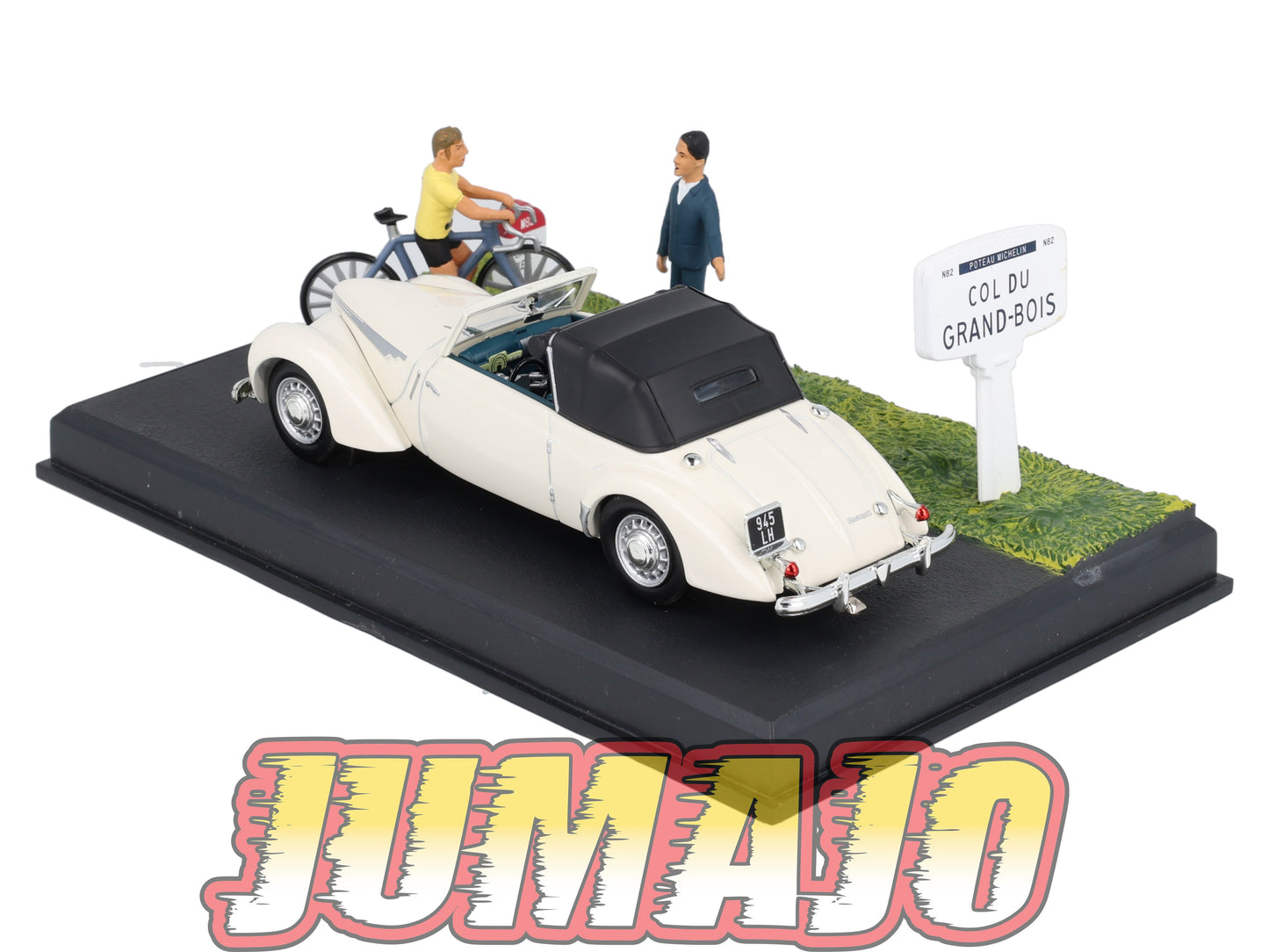 NB41 Voiture IXO 1/43 Diorama Route bleue ROSENGART Supertraction Le Col de la République