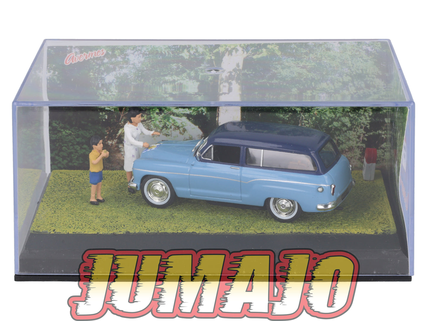 NB54 Voiture IXO 1/43 Diorama Route bleue SIMCA P60 RANCH casse-croûte