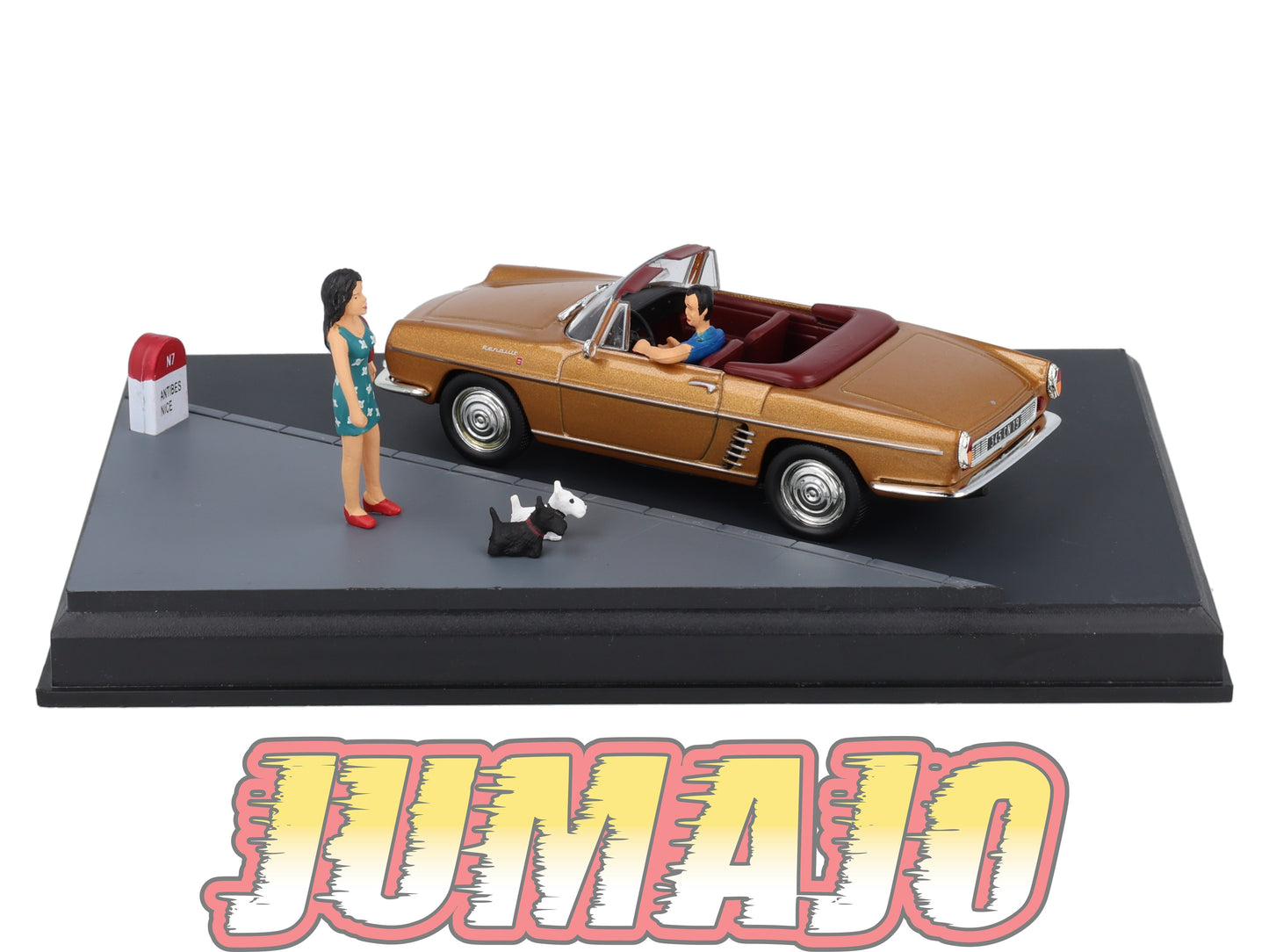 NB55 Voiture IXO 1/43 Diorama Route bleue RENAULT Floride La promenade des Anglais