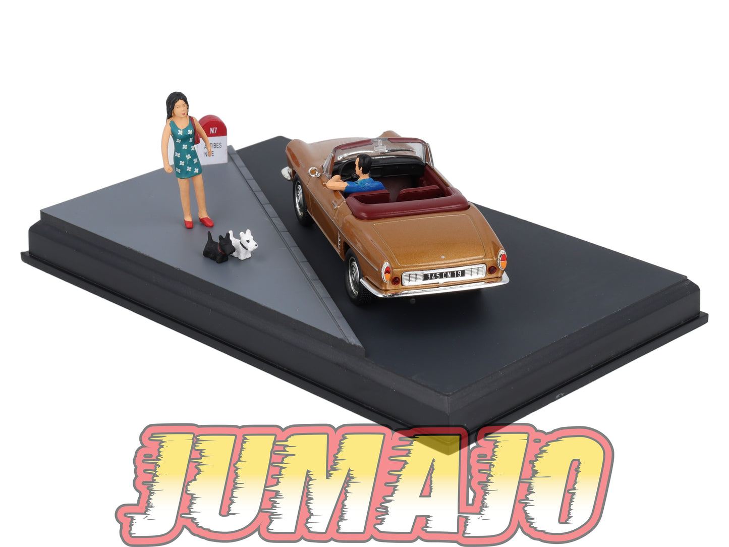NB55 Voiture IXO 1/43 Diorama Route bleue RENAULT Floride La promenade des Anglais