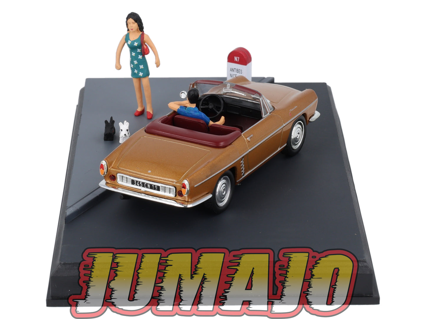 NB55 Voiture IXO 1/43 Diorama Route bleue RENAULT Floride La promenade des Anglais