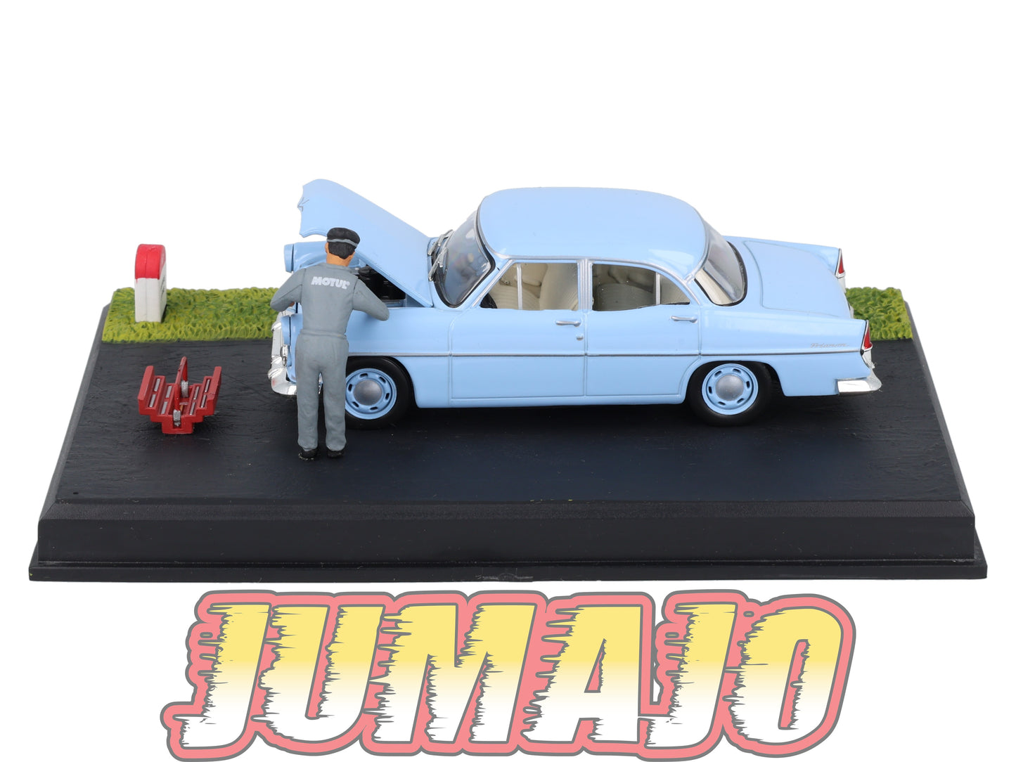 NB5 Voiture IXO 1/43 Diorama Route bleue SIMCA Trianon La panne